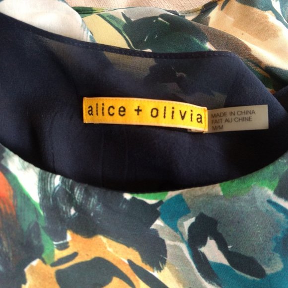 Alice + Olivia Silk Floral Dress - Picture 3 of 4